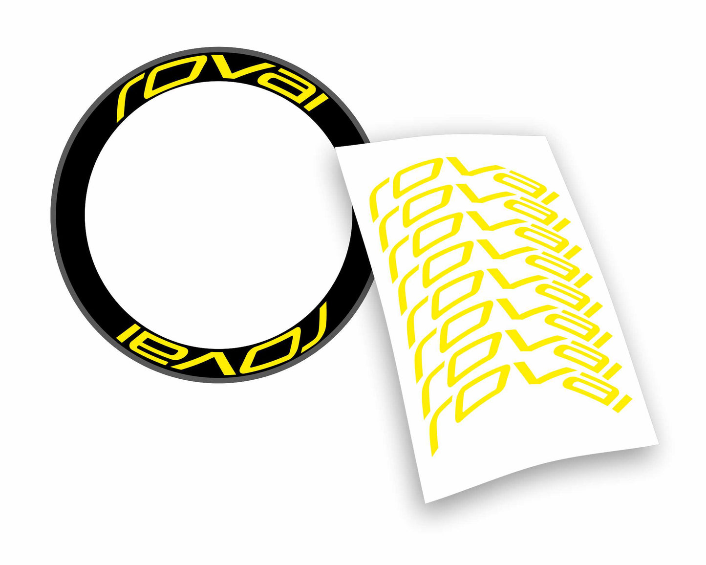 Kit adesivi/stickers cerchi bici bdc ROVAL profilo 60mm colori a scelta 8 pezzi wheel stickers