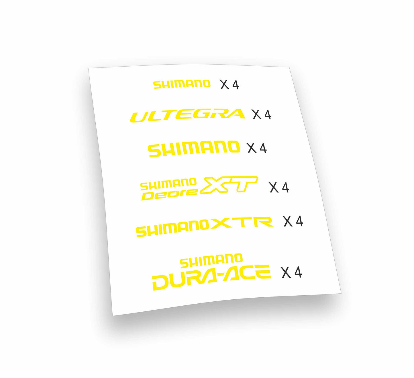 Shimano XT Deore XTR Dura-Ace Ultegra kit adesivi