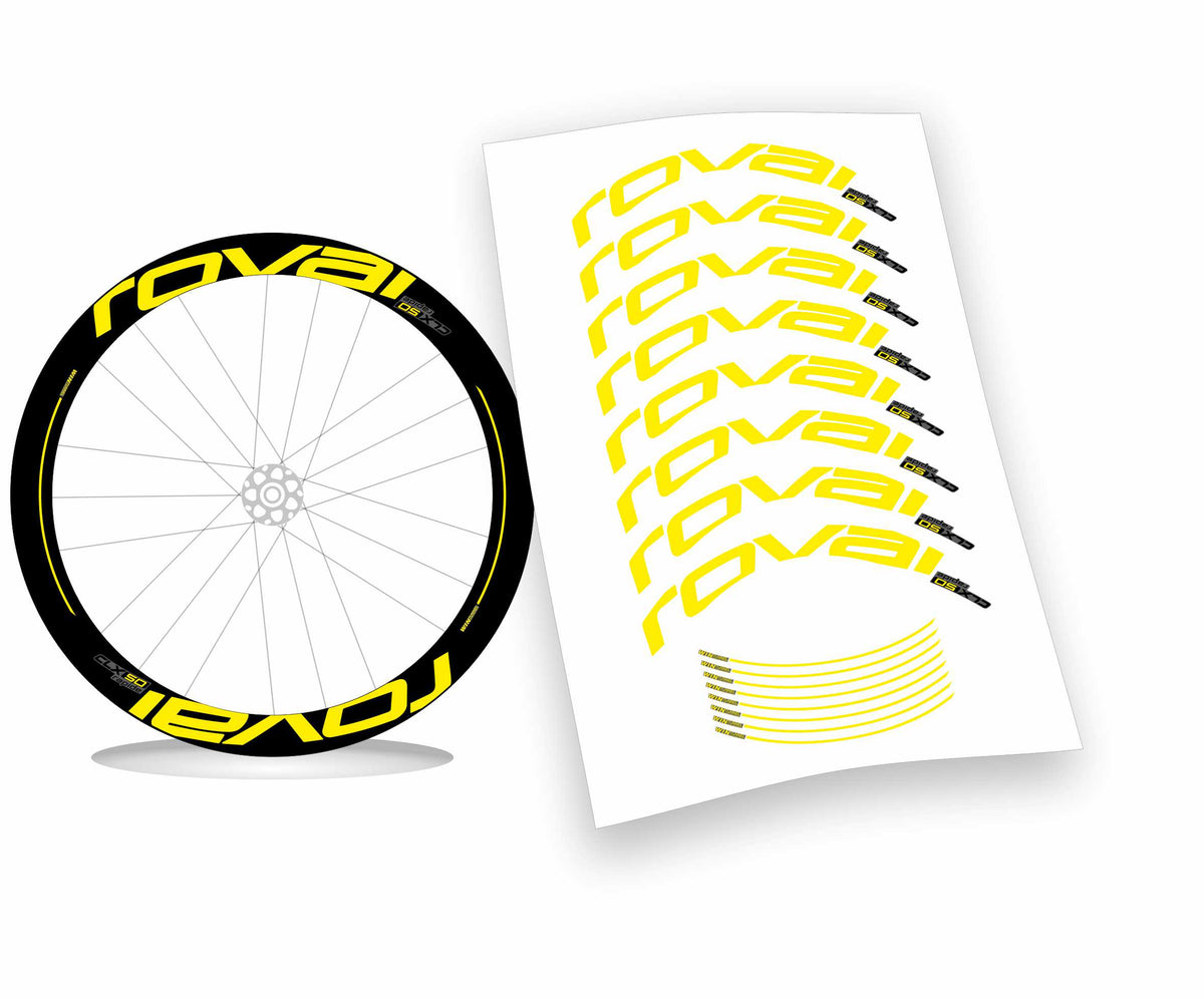 Roval CLX 50 rapide scritte piene kit adesivi per cerchi bicicletta da corsa