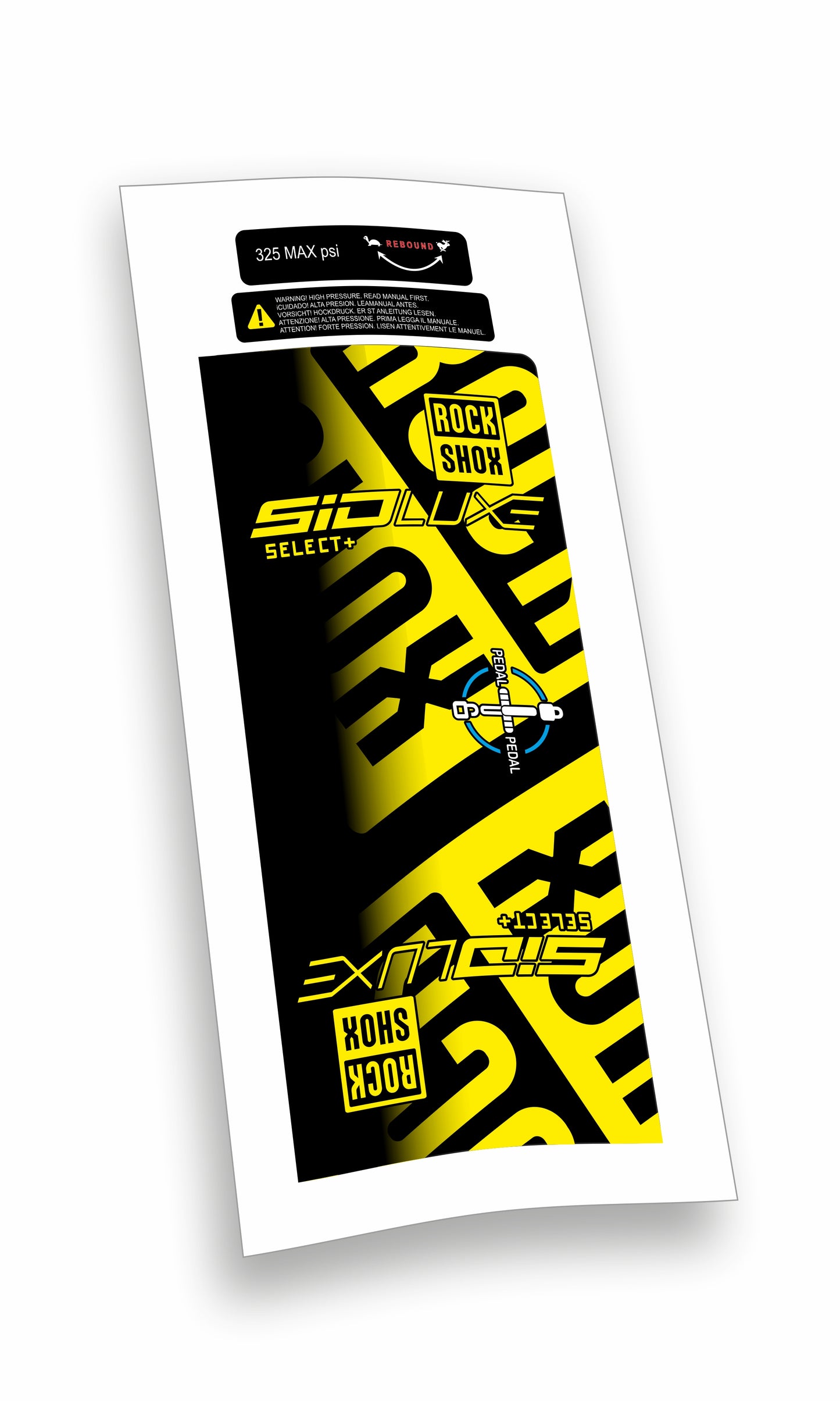Rock Shox kit Sid Luxe Select+ Blocco Pedivella adesivi bicicletta colore personalizzato