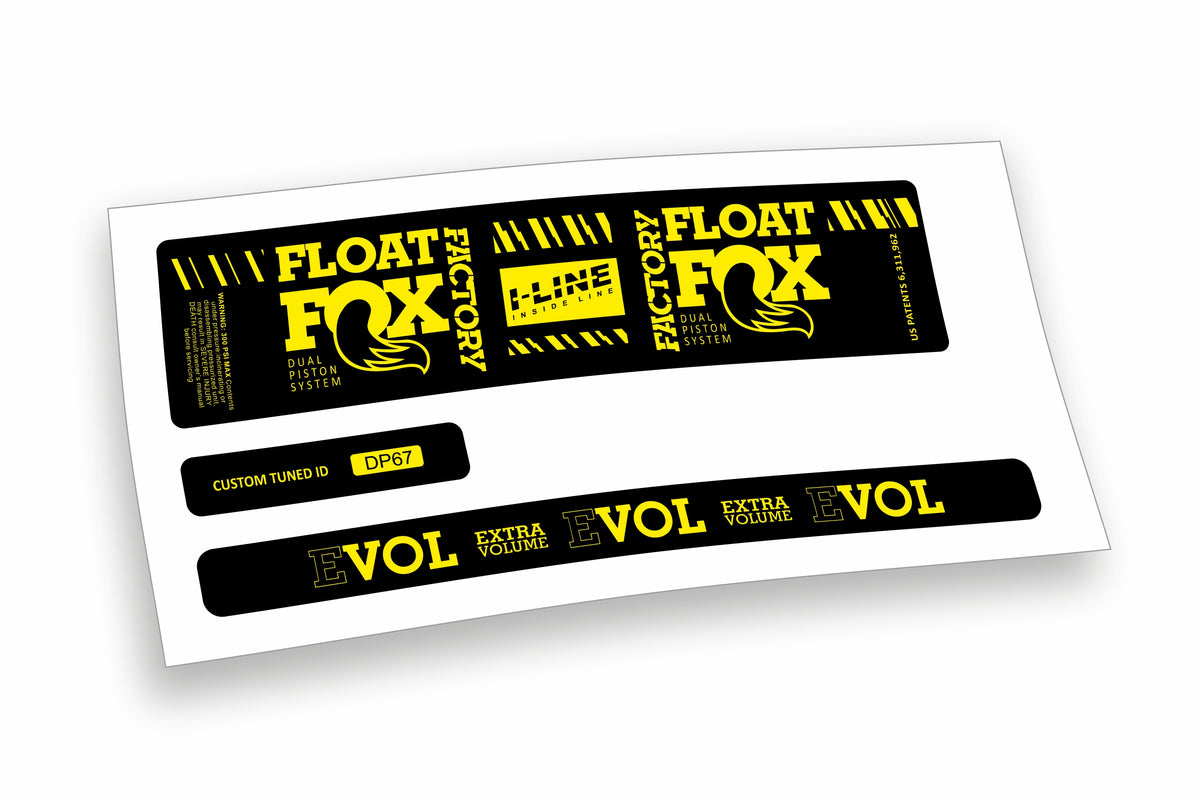 Fox Float DPS Evol Factory 2019/20 adesivi per ammortizzatore posteriore