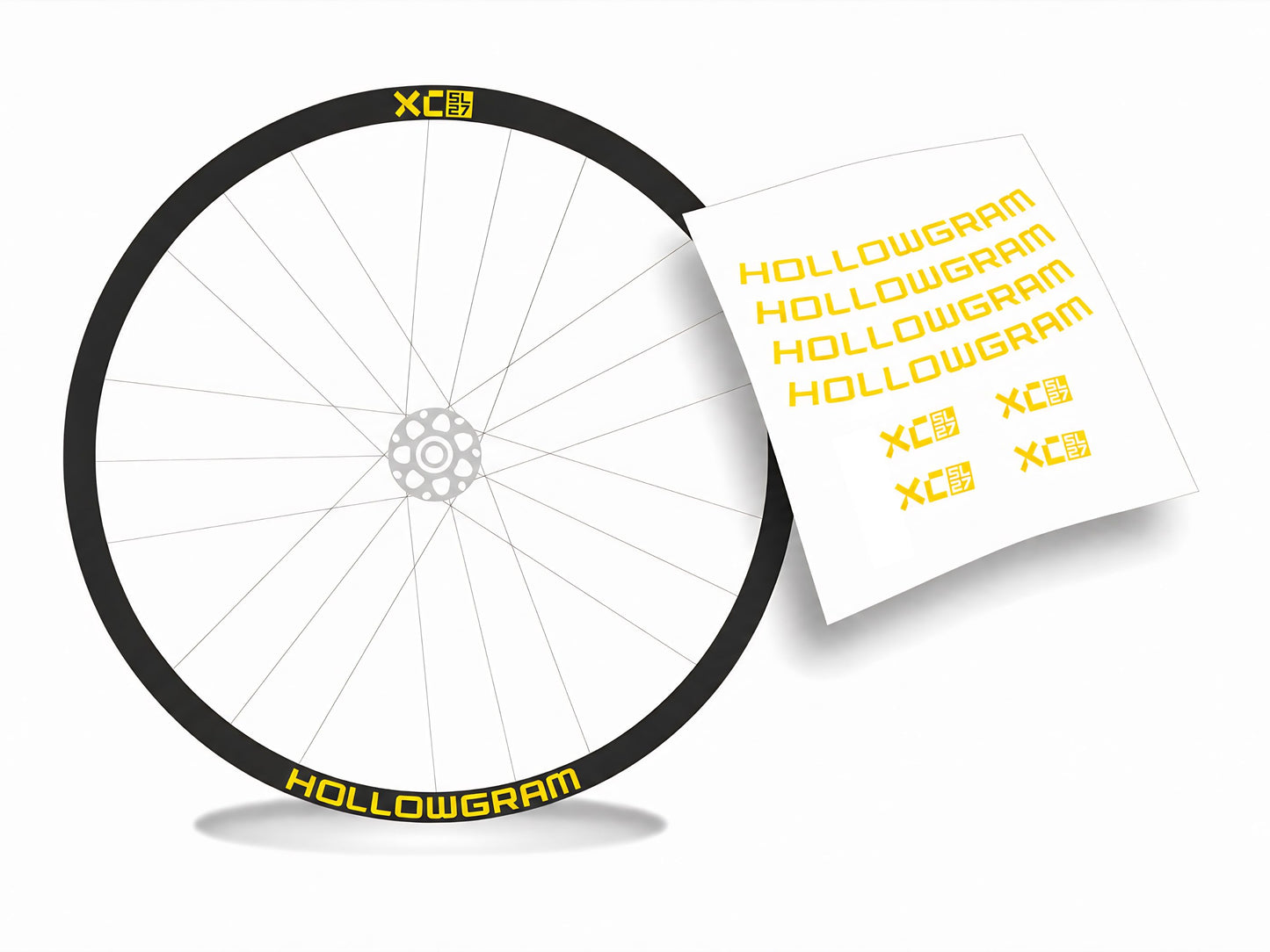 Hollowgram XC SL27 adesivi cerchi bicicletta mtb