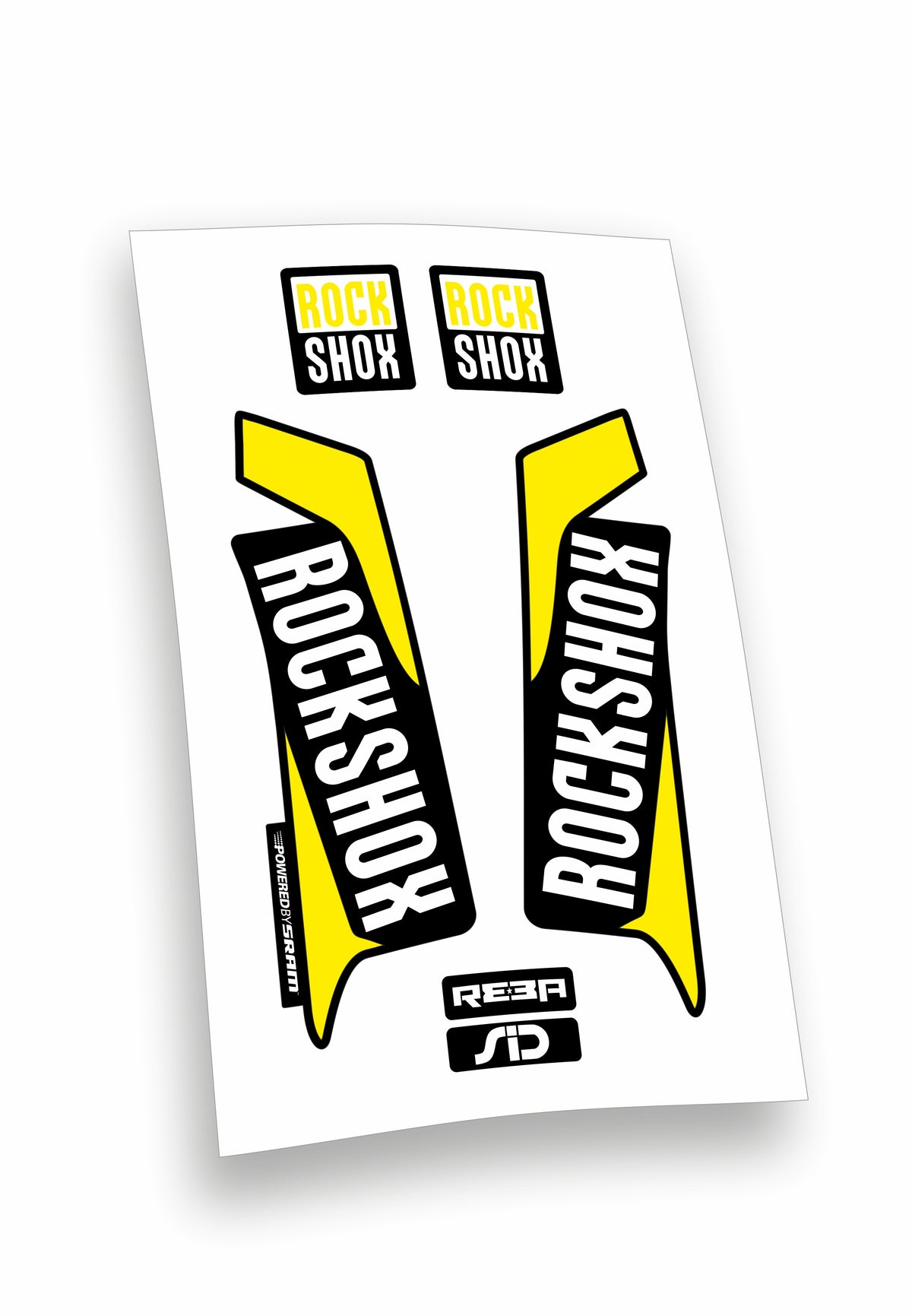 Kit ADESIVI forcella bici mtb rock shox mountain bike stickers fork bike custom reba sid