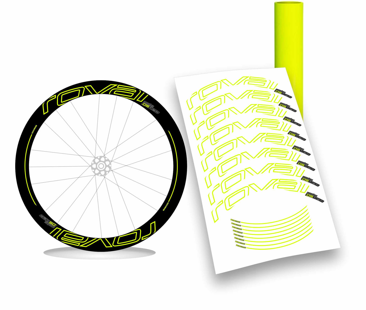 Roval CLX 50 rapide kit adesivi per cerchi bicicletta da corsa