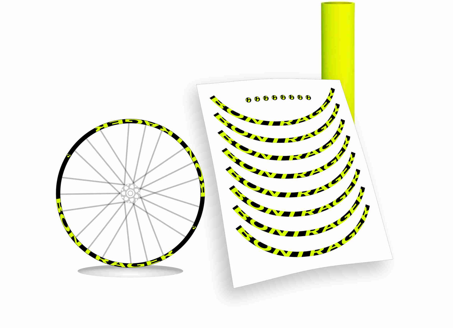Adesivi cerchi bici mtb/bdc bontrager