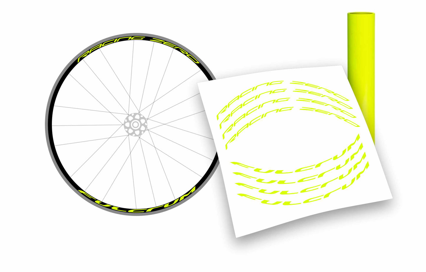 Kit adesivi cerchi bici da corsa fulcrum racing zero personalizzati stickers