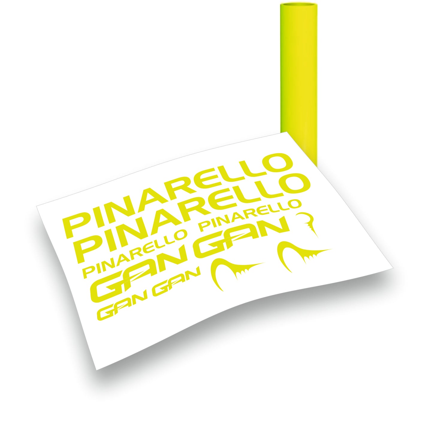 Kit adesivi bici telaio Pinarello Gun bdc  colori a scelta 11PEZZI