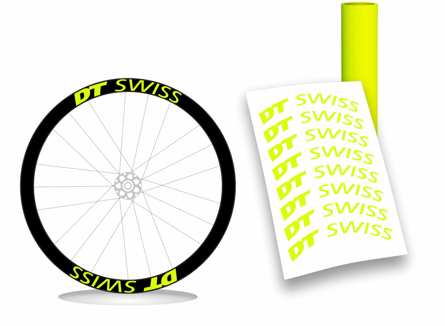 Kit adesivi/stickers cerchi bici bdc Dt swiss profilo 50mm colori a scelta 8 pezzi wheel stickers