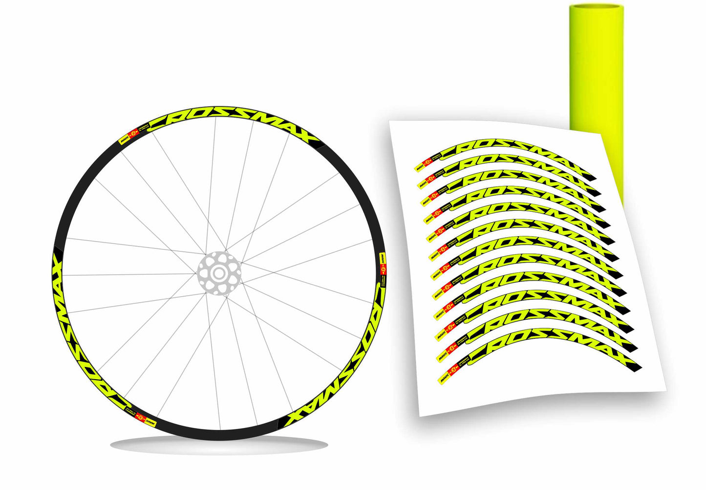 kit adesivi cerchi bici mtb mavic CROSSMAX 2014/2015 colore personalizzato antigraffio