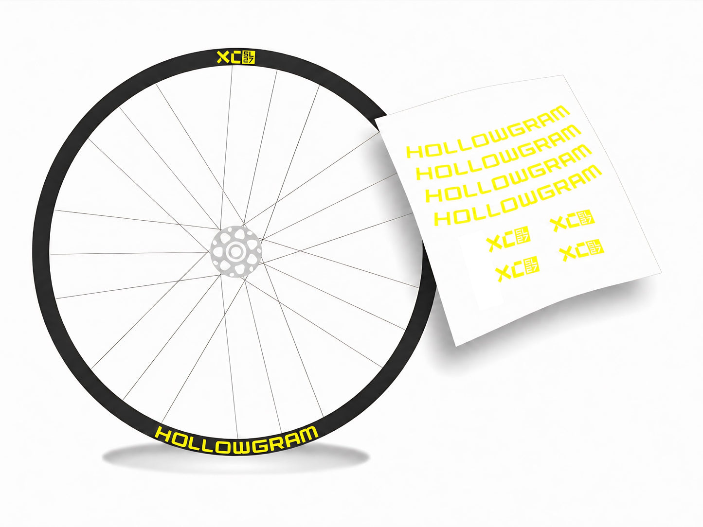 Hollowgram XC SL27 adesivi cerchi bicicletta mtb