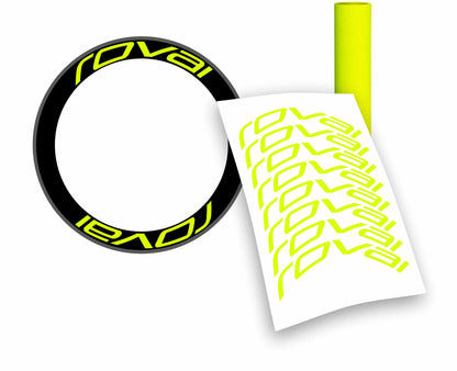 Kit adesivi/stickers cerchi bici bdc ROVAL profilo 60mm colori a scelta 8 pezzi wheel stickers