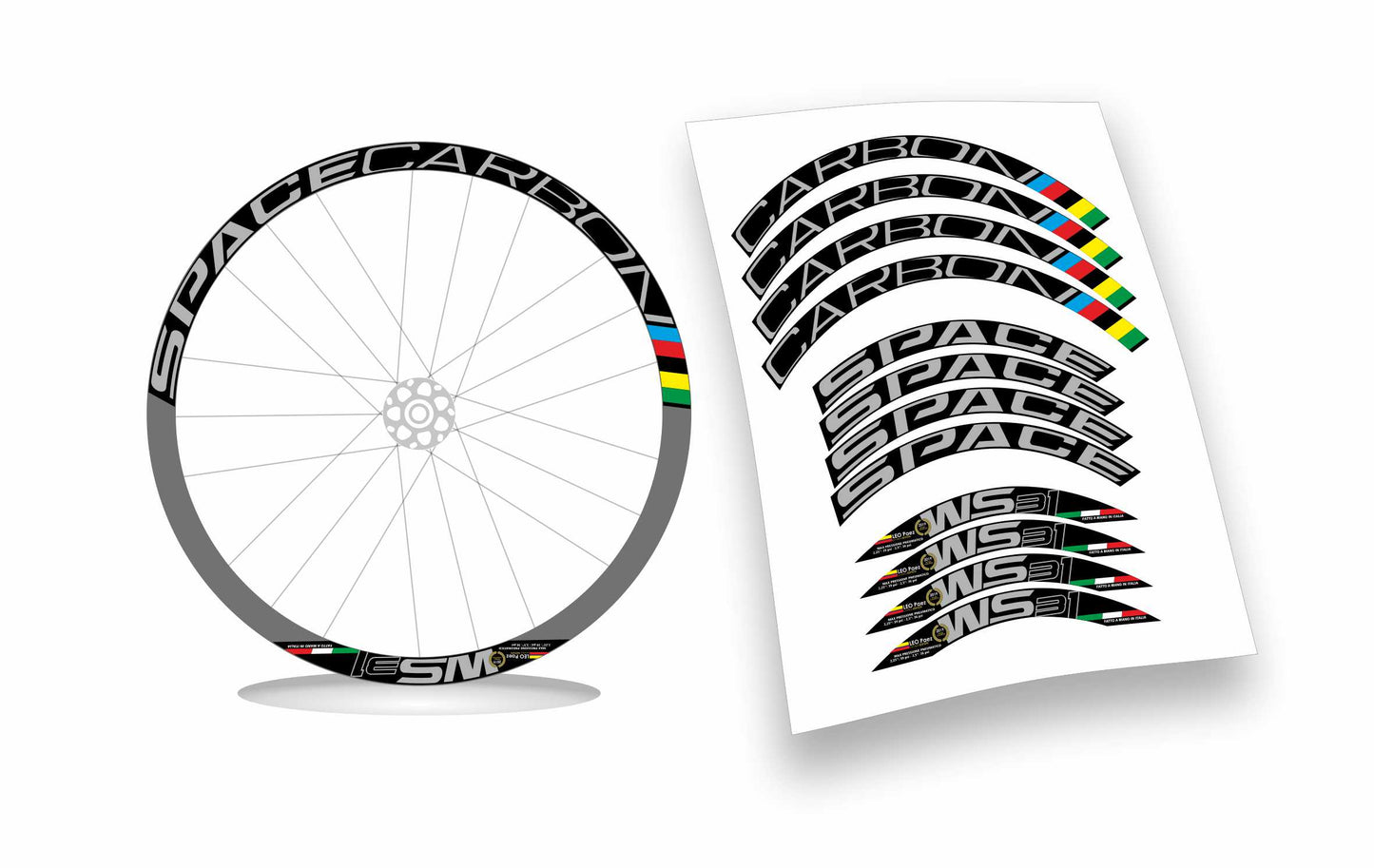 Space Carbon 31 kit adesivi personalizzati