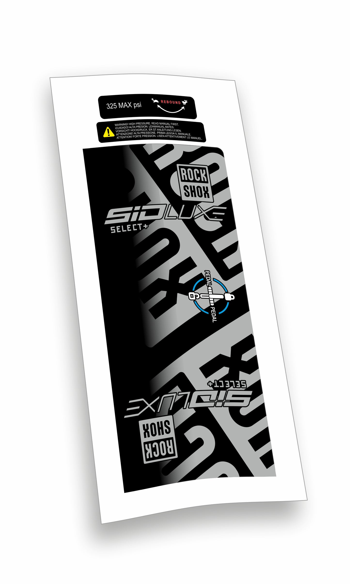 Rock Shox kit Sid Luxe Select+ Blocco Pedivella adesivi bicicletta colore personalizzato