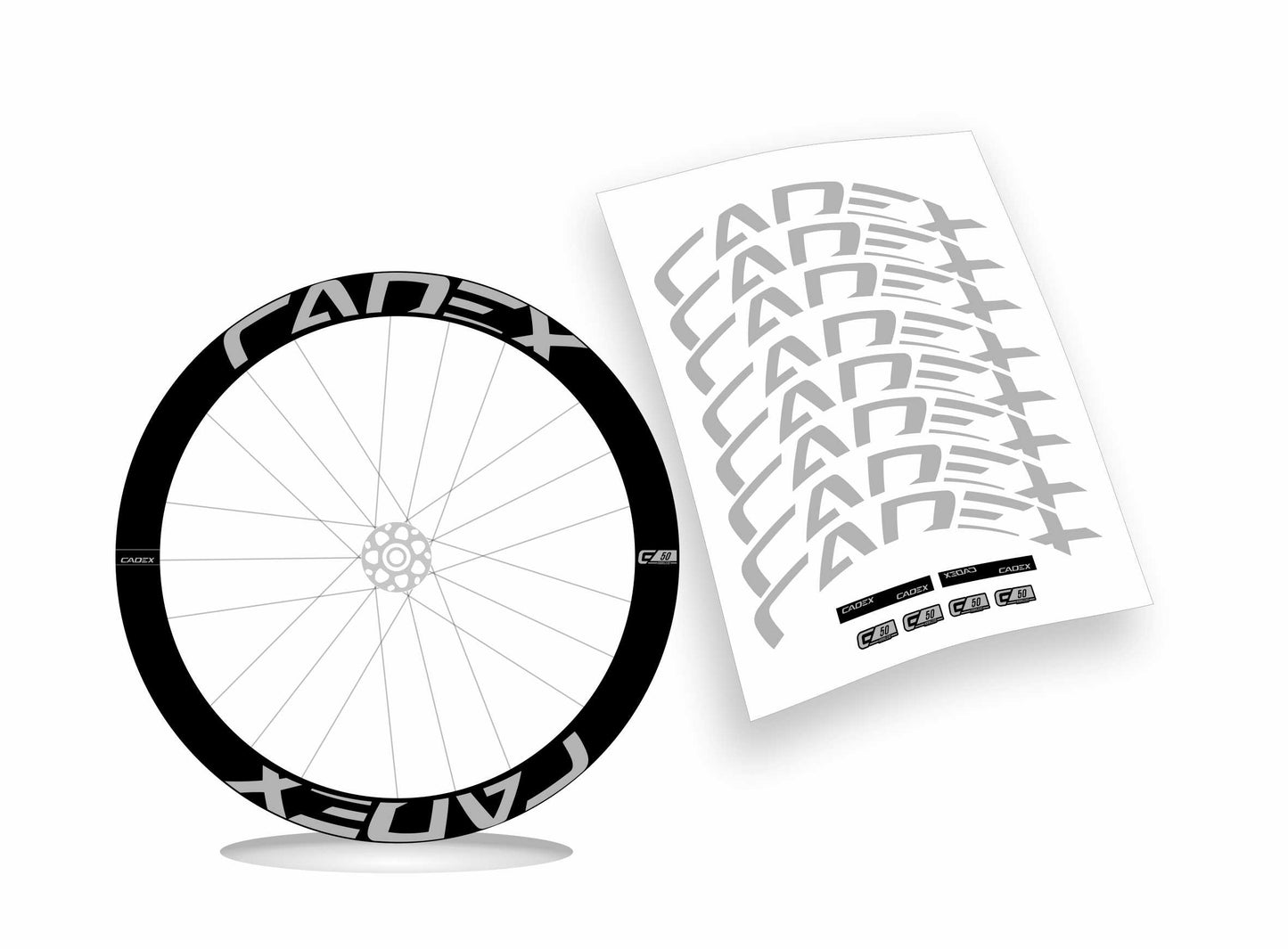 Cadex C50 Ultra disc adesivi per cerchio bicicletta personalizzati