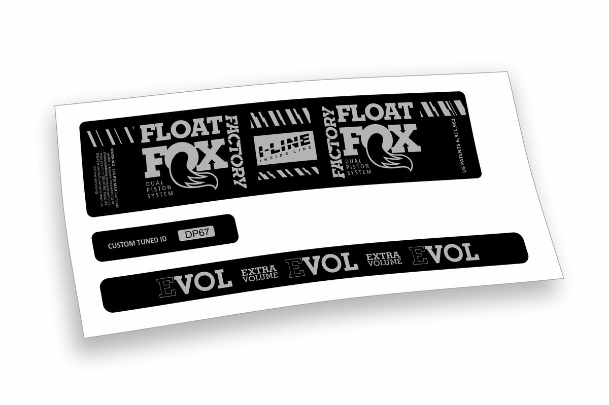 Fox Float DPS Evol Factory 2019/20 adesivi per ammortizzatore posteriore