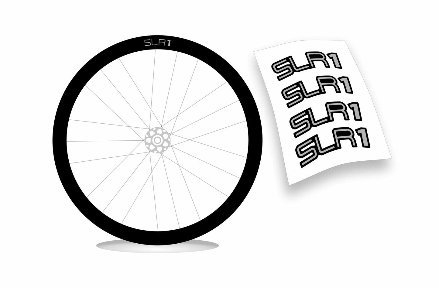 Giant slr 1 disc "42" adesivi per cerchio bici da corsa