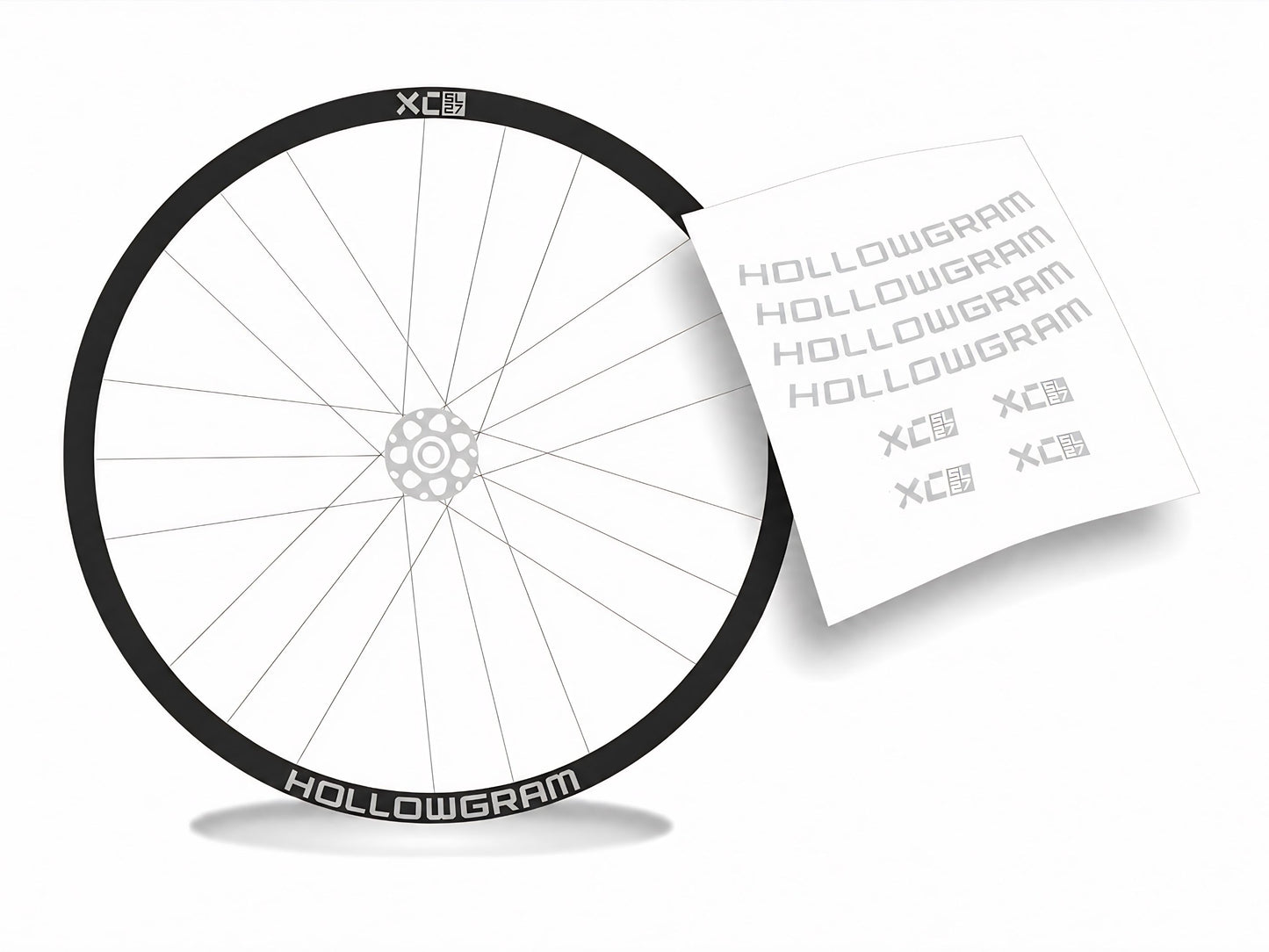 Hollowgram XC SL27 adesivi cerchi bicicletta mtb