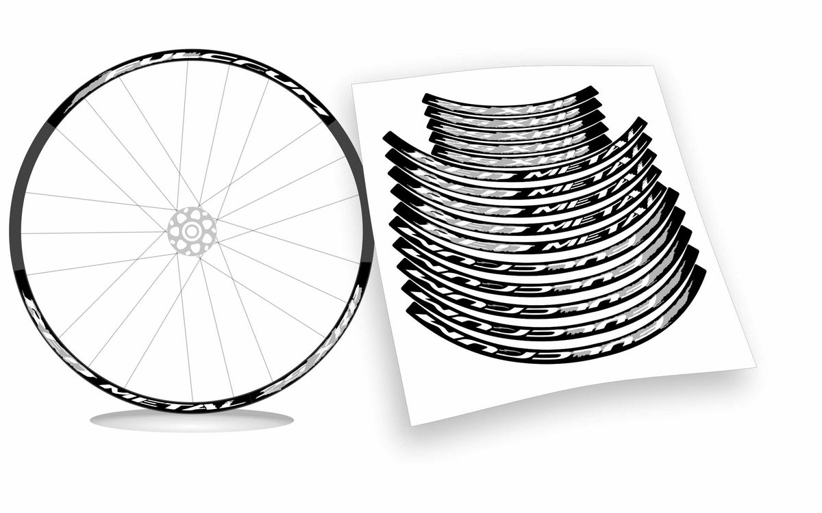 kit adesivi fulcrum RED METAL XRP per cerchi mtb stickers wheel
