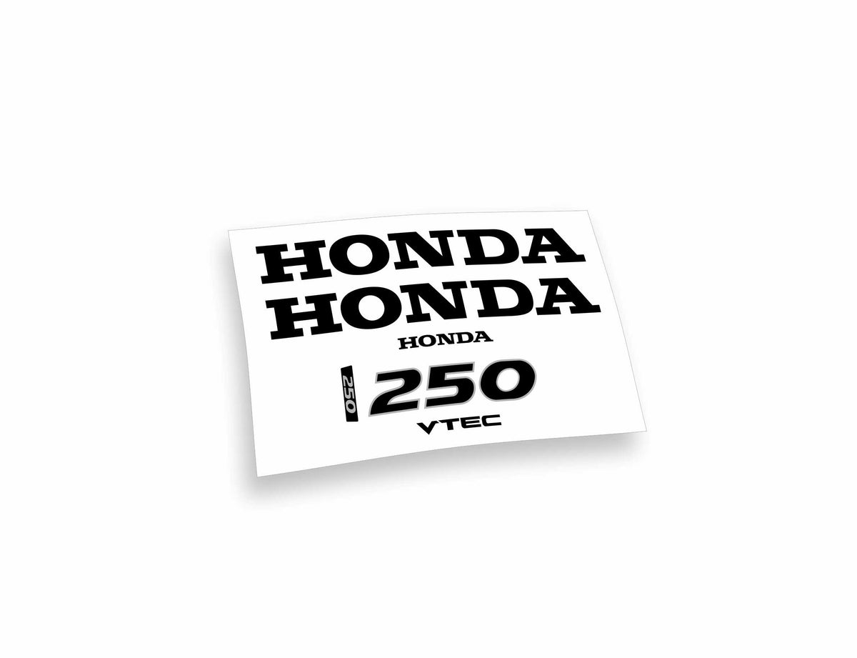 Honda 250 vtec adesivi sticker motoscafo barche motore