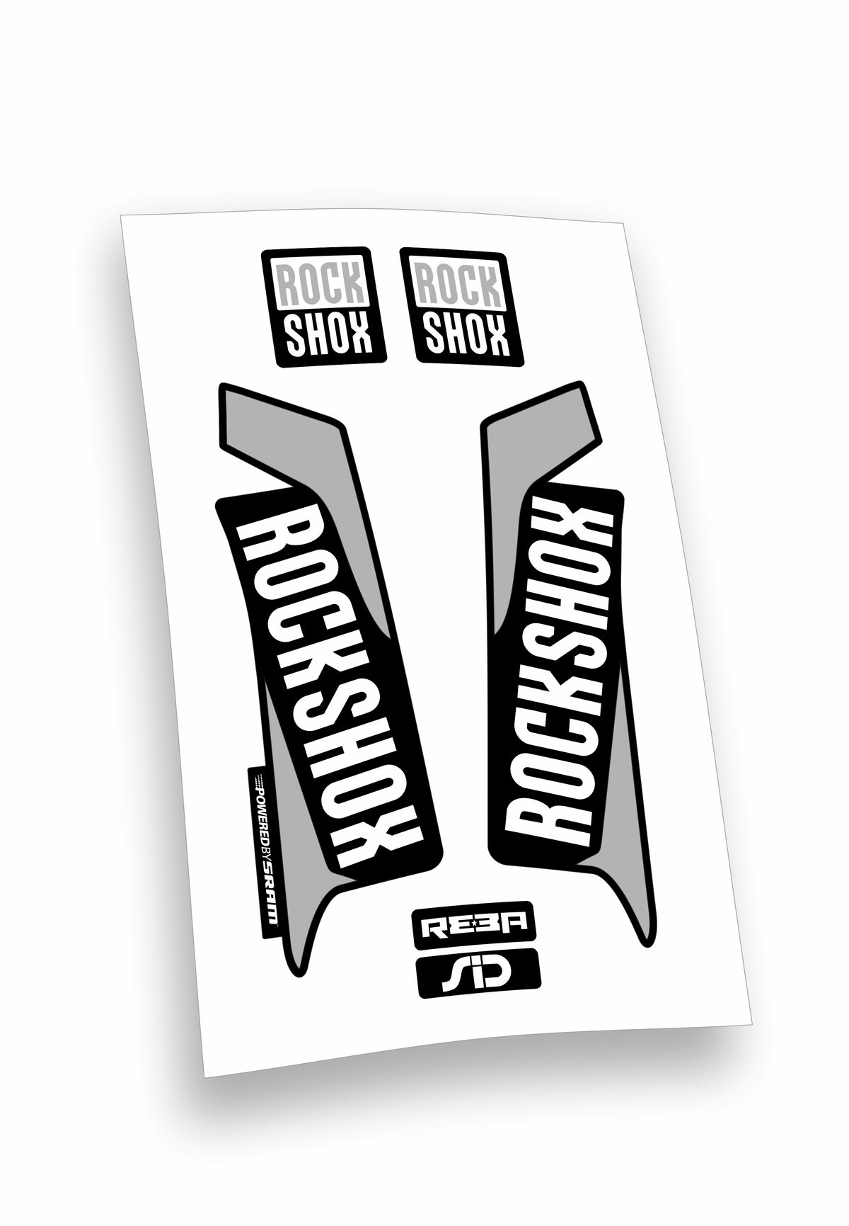 Kit ADESIVI forcella bici mtb rock shox mountain bike stickers fork bike custom reba sid