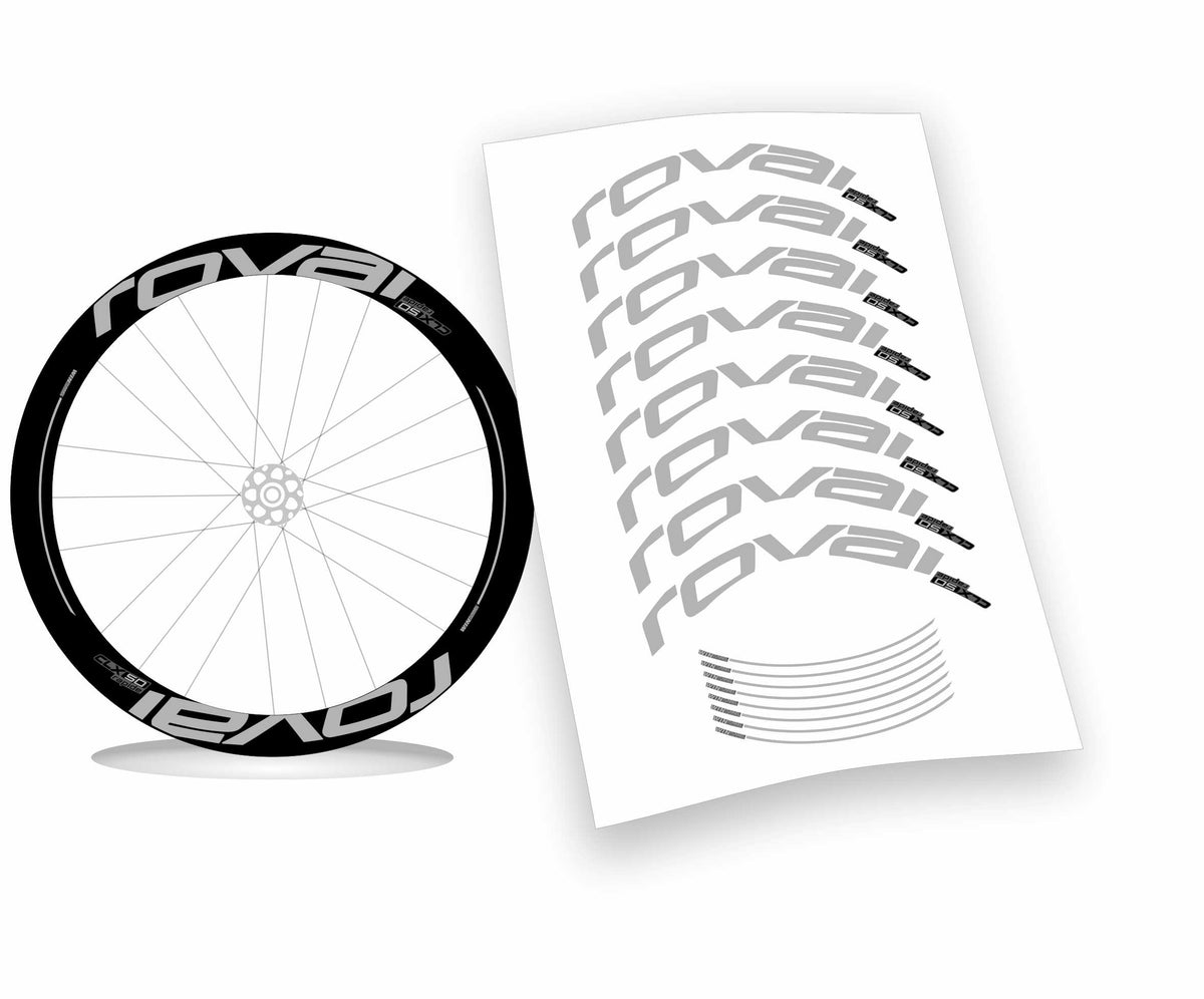 Roval CLX 50 rapide scritte piene kit adesivi per cerchi bicicletta da corsa