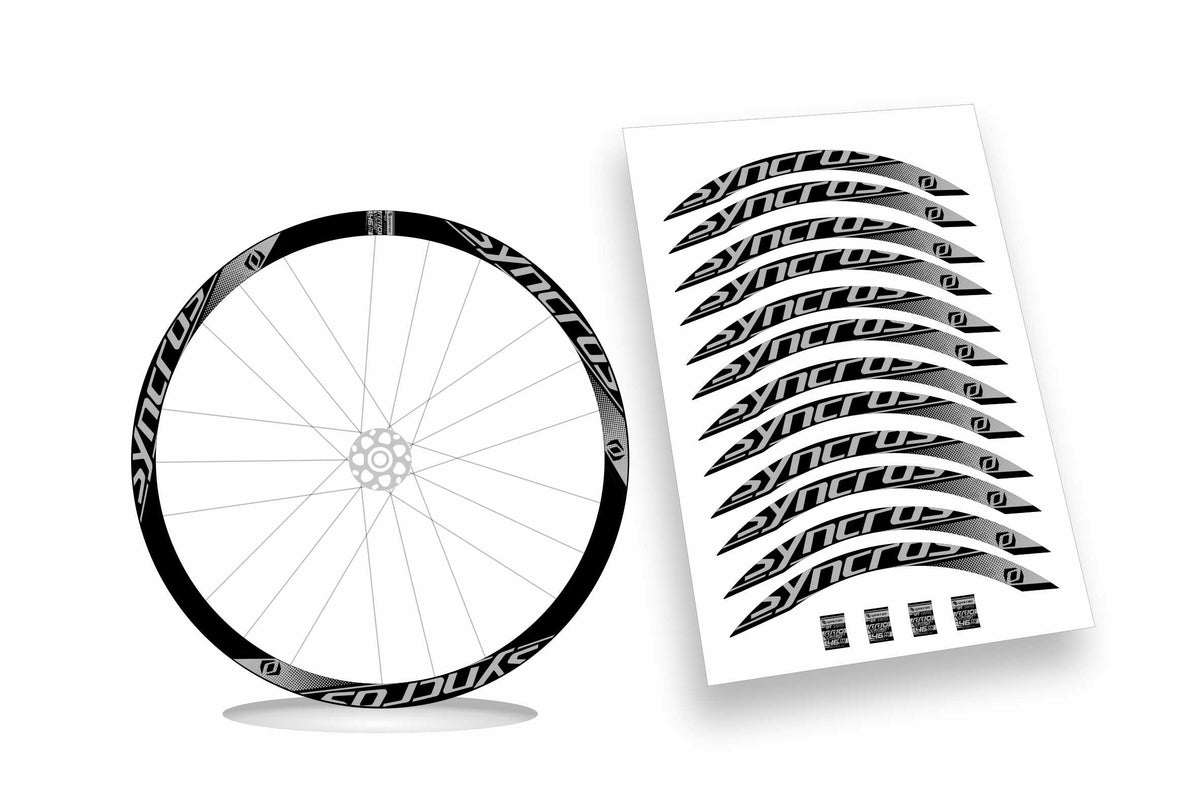Syncros DT Swiss rr10 carbon clincher 46 Kit adesivi cerchi bici da corsa 28" colore personalizzato