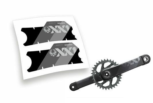 Sram XX1 Eagle Axs DUB adesivi sticker per pedivelle