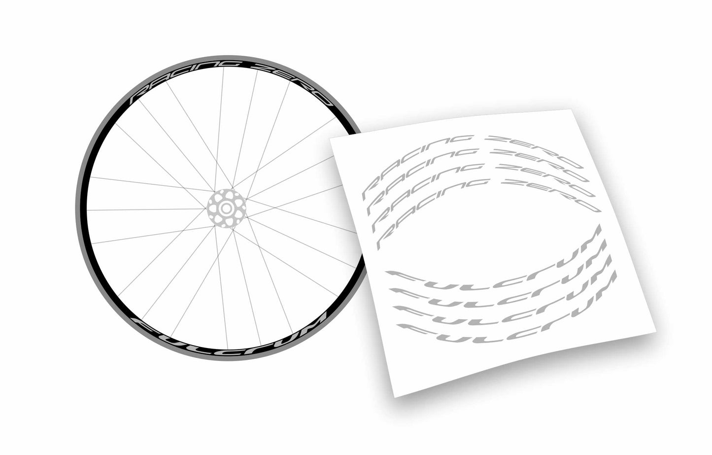 Kit adesivi cerchi bici da corsa fulcrum racing zero personalizzati stickers
