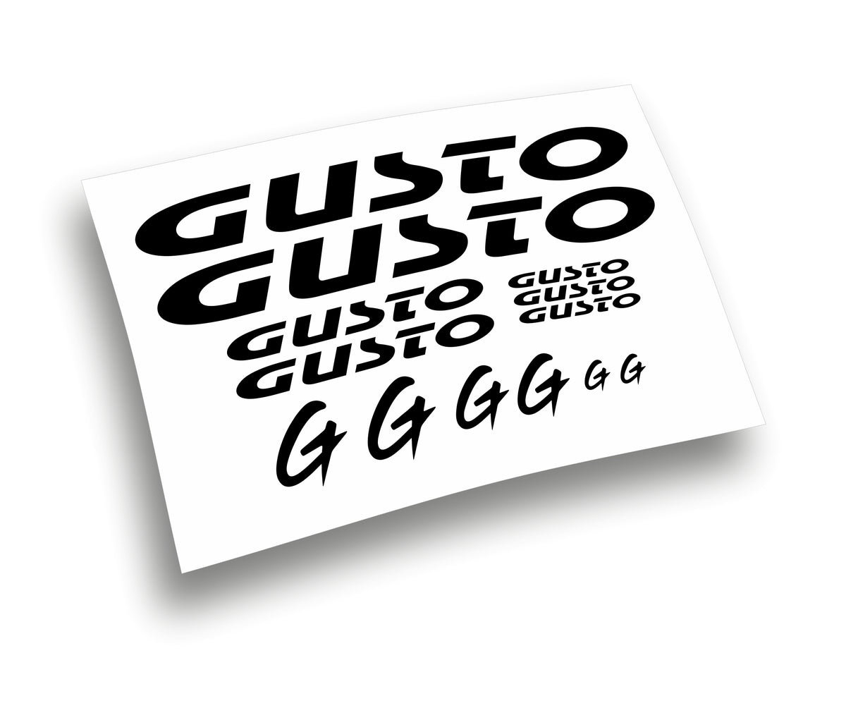 Gusto adesivi per bici colore personalizzato
