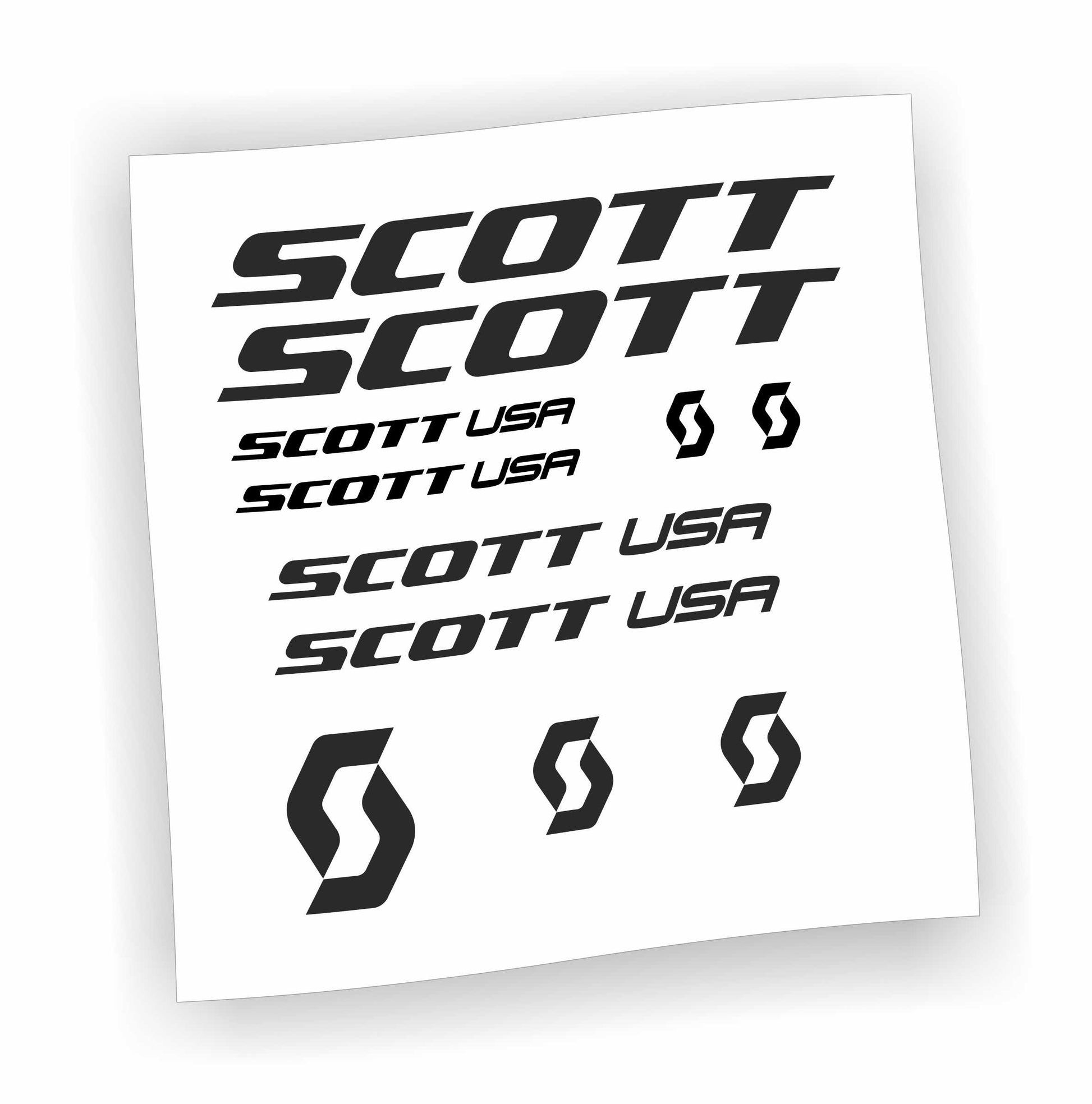 Adesivo Finestra Scott Bikes – Decalcomania Porta Attrezzi Per Bicicletta, Stile Officina