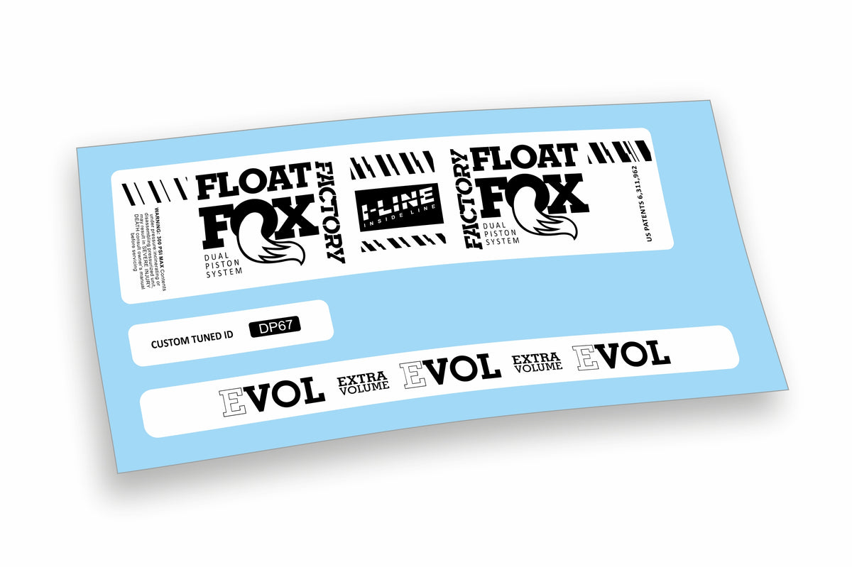 Fox Float DPS Evol Factory 2019/20 adesivi per ammortizzatore posteriore