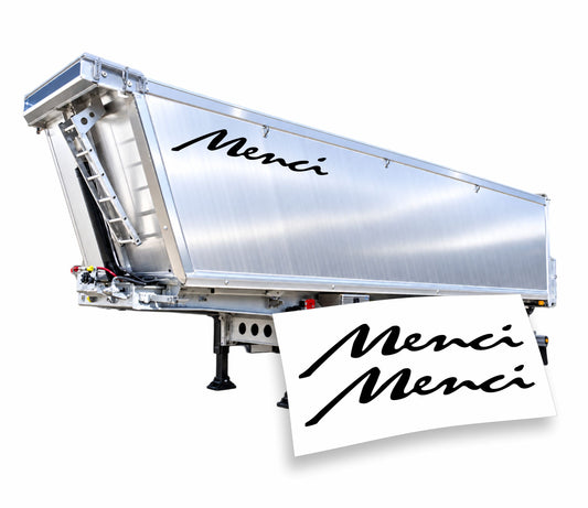 Adesivi Stickers Menci (200cm x 39cm) per cassone rimorchio camion tir