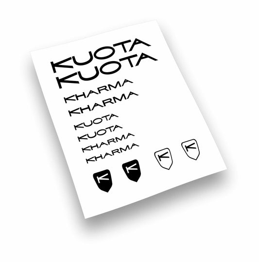 Kit adesivi bici telaio KUOTA KHARMA bdc colori a scelta 12 Pz