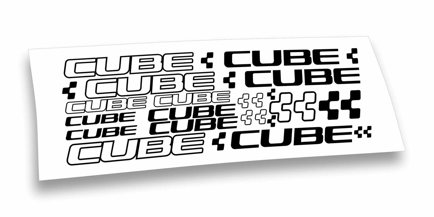Cube nuovo kit adesivi per mountain bike e bici da corsa completo 24 pezzi