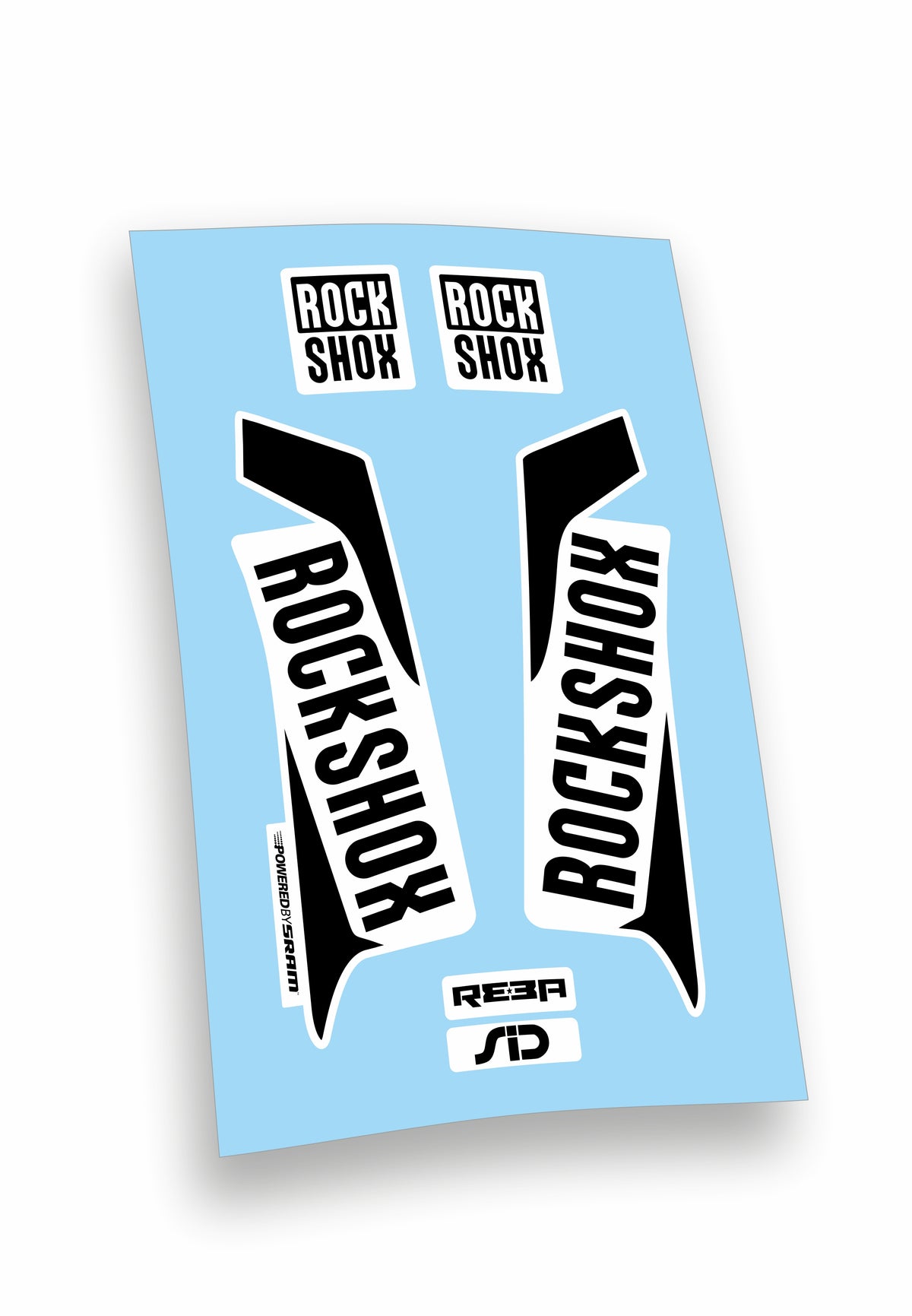 Kit ADESIVI forcella bici mtb rock shox mountain bike stickers fork bike custom reba sid
