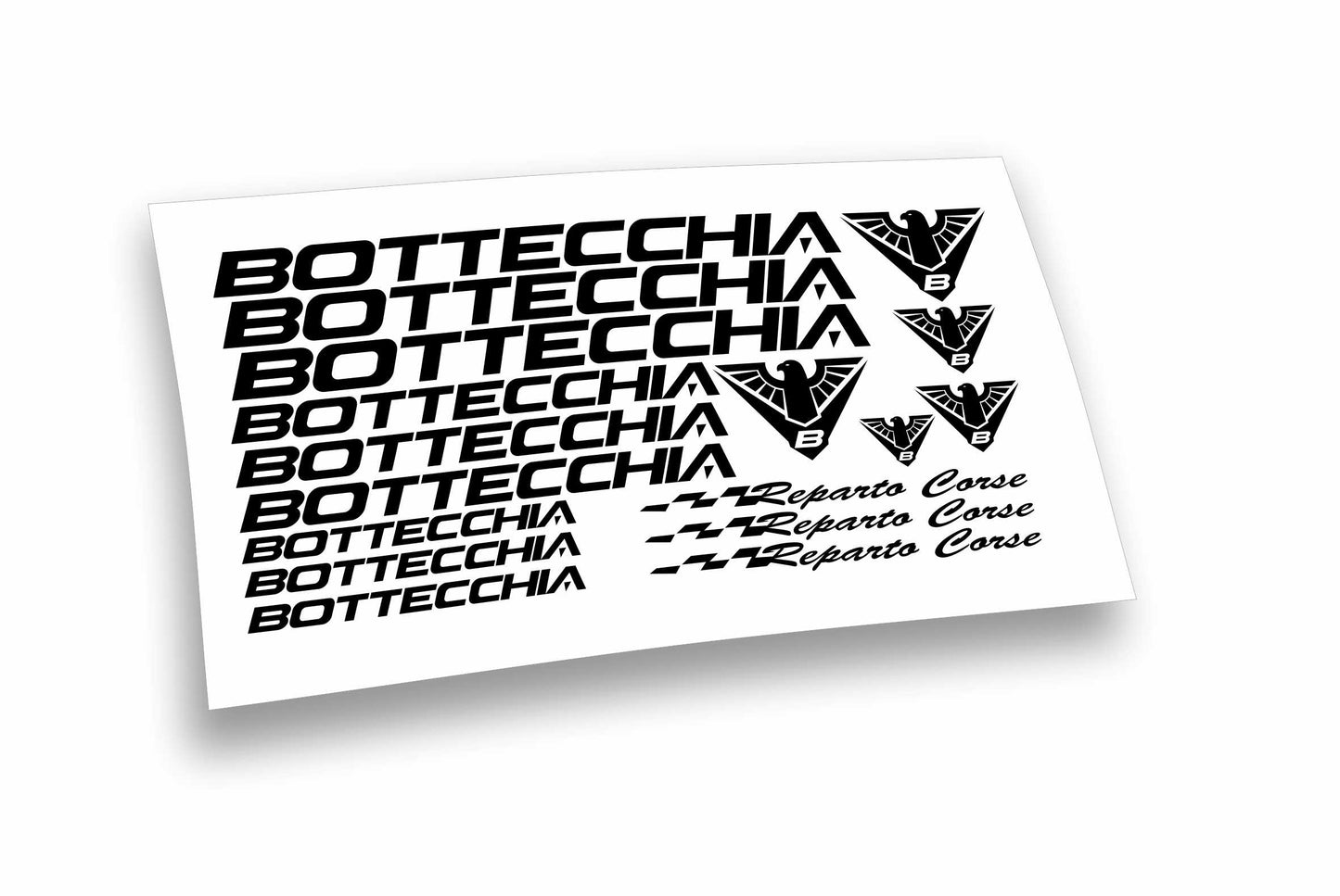 Bottecchia Reparto Corse kit adesivi completo 17 pezzi per mountain bike e bici da corsa