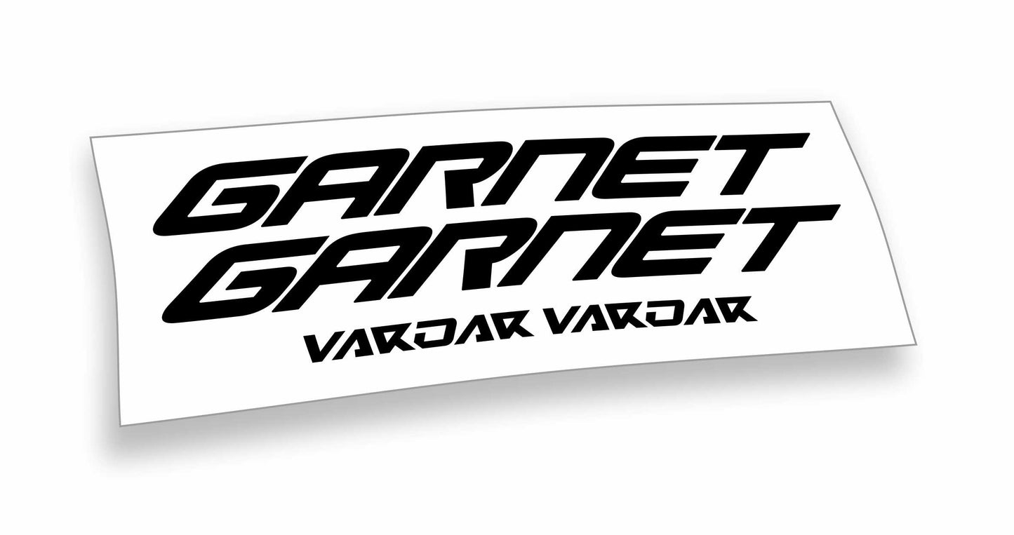 Garnet Vardar Kit adesivi bicicletta colore personalizzato