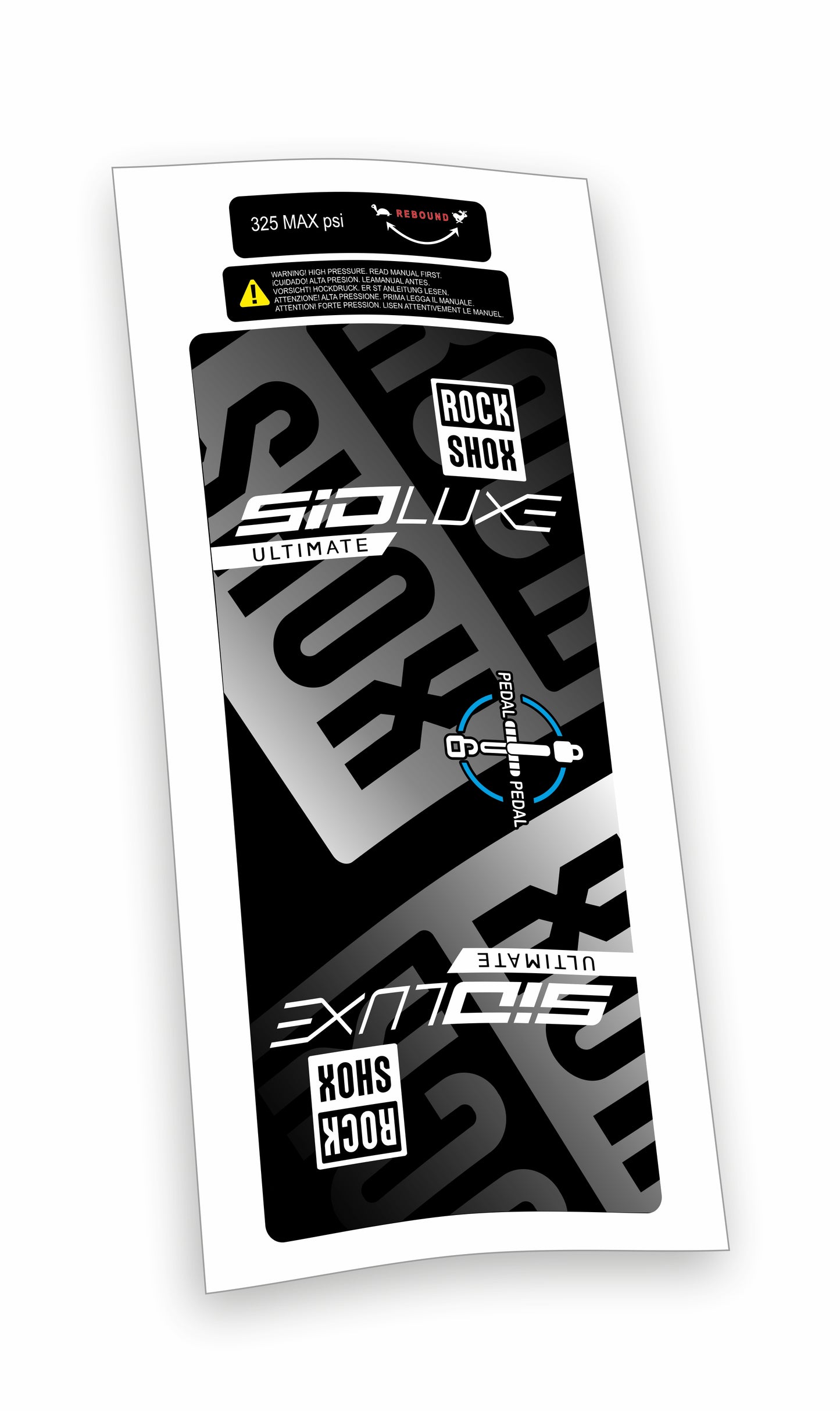 Rock Shox kit Sid Luxe Ultimate Blocco Pedivella adesivi bicicletta colore personalizzato