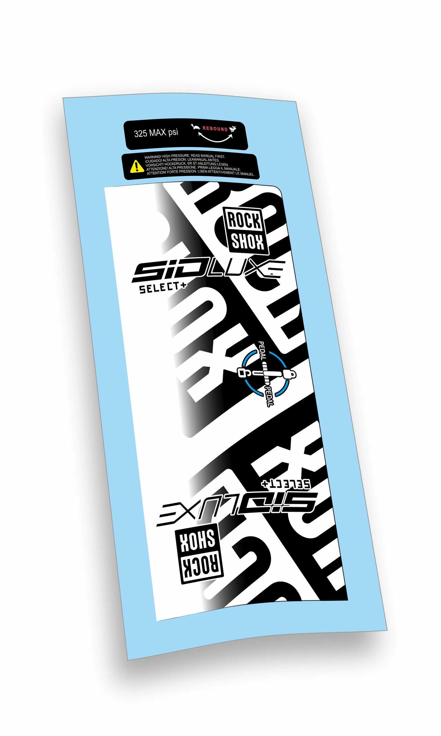 Rock Shox kit Sid Luxe Select+ Blocco Pedivella adesivi bicicletta colore personalizzato