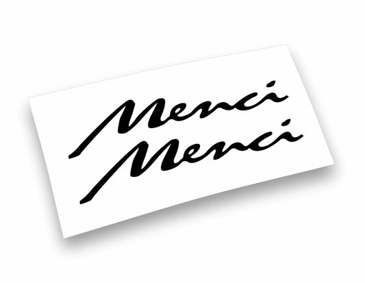 Adesivi Stickers Menci (200cm x 39cm) per cassone rimorchio camion tir