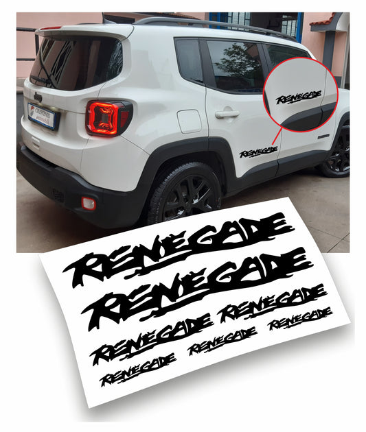 Jeep Renegade kit adesivi stickers auto colore personalizzato