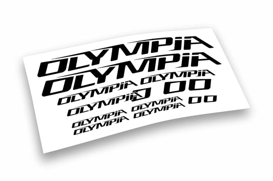 OLYMPIA kit adesivi bicicletta colori personalizzati anche fluo
