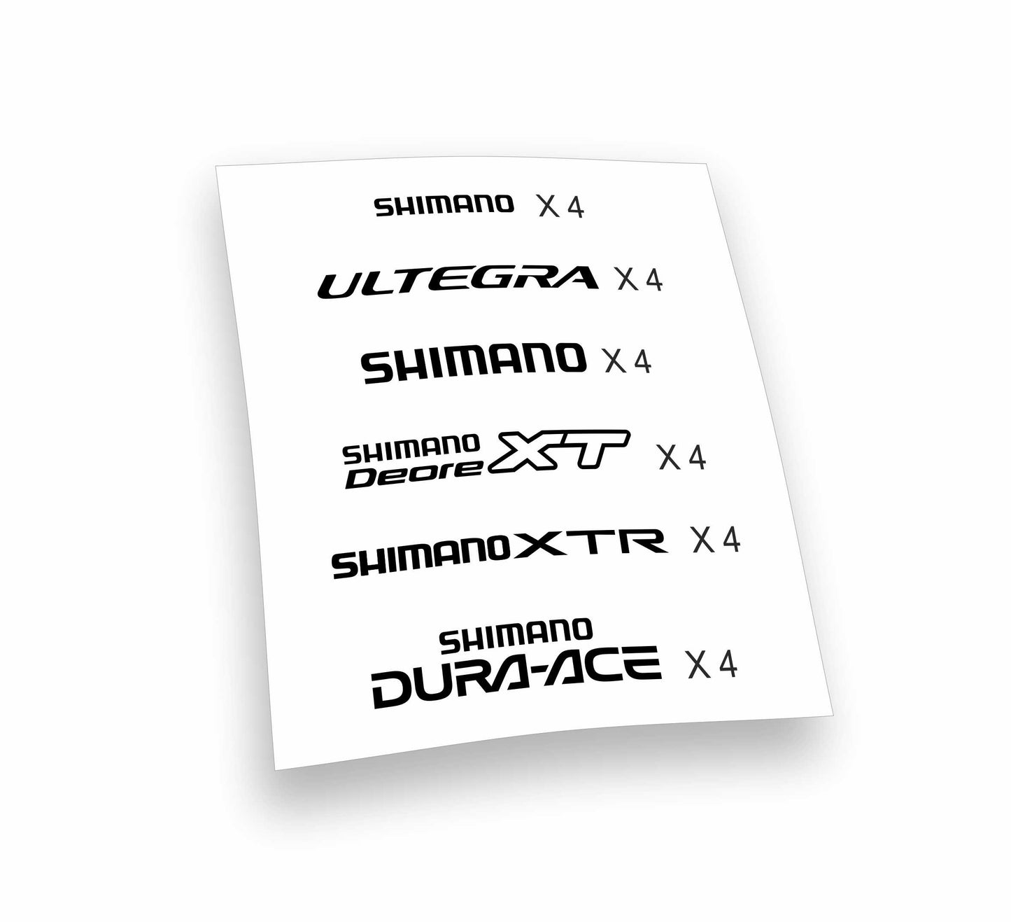 Shimano XT Deore XTR Dura-Ace Ultegra kit adesivi