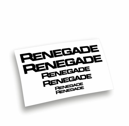 Jeep Renegade Kit adesivi Auto 6 pz.