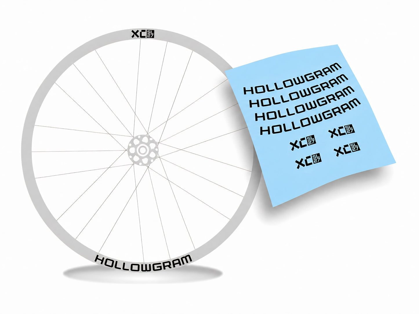 Hollowgram XC SL27 adesivi cerchi bicicletta mtb