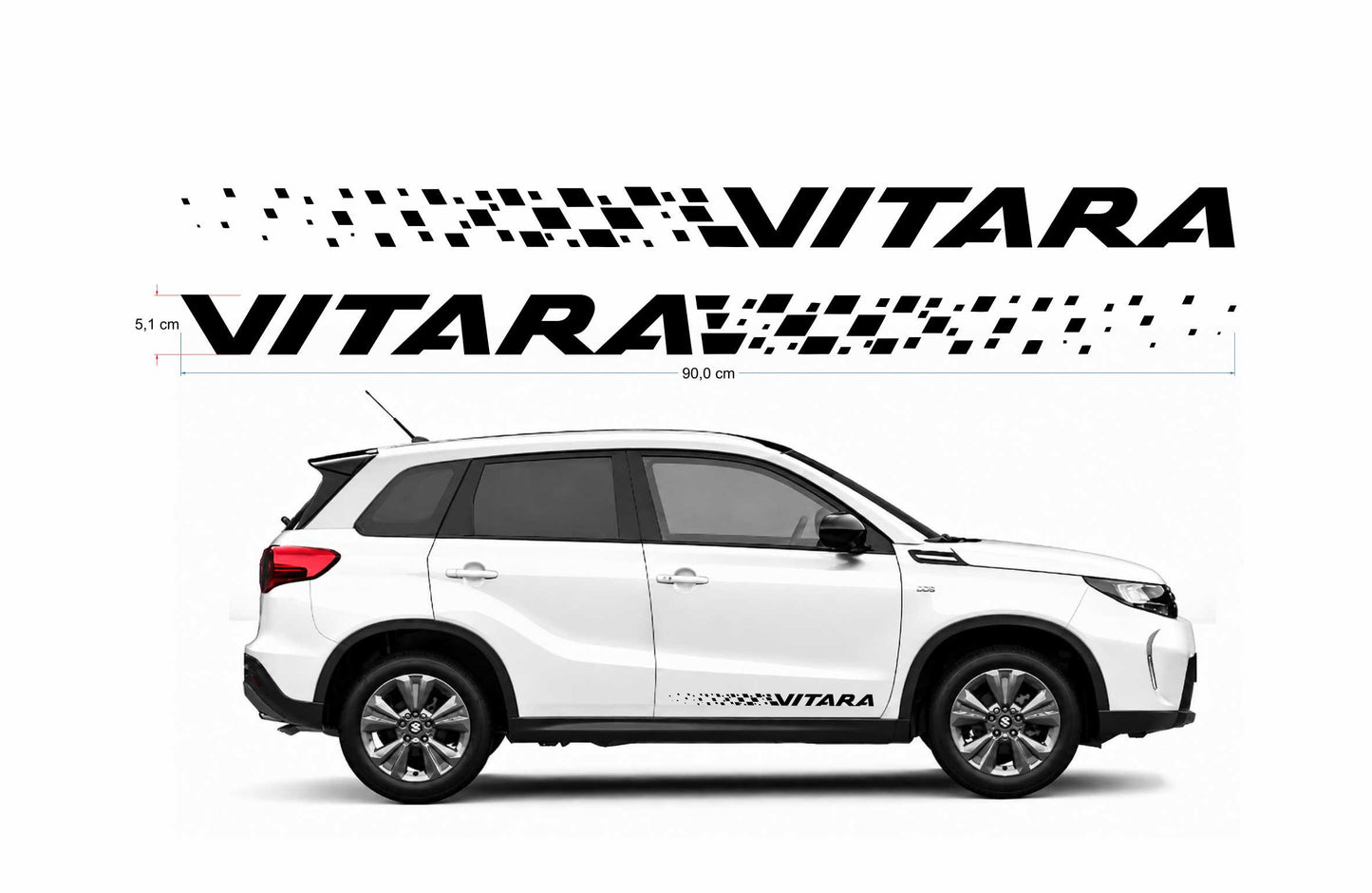 Suzuki Vitara Dissolvenza kit adesivi stickers auto colore personalizzato