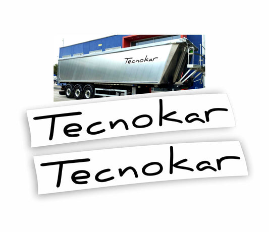 Tecnokar Trailers adesivi ribaltabile cassone semirimorchio 200cm x 28cm