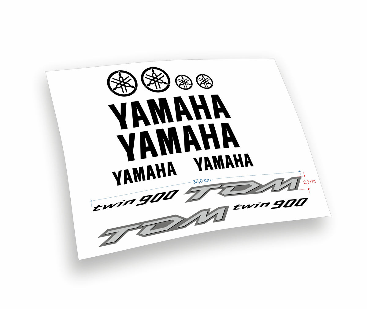 yamaha twin900 TDM Kit adesivi stickers decalcomanie moto
