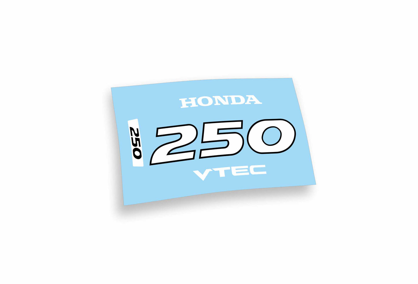 Honda 250 vtec adesivi sticker motoscafo barche motore