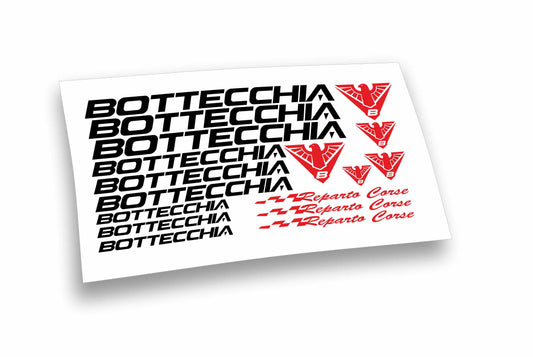 Bottecchia Reparto Corse kit adesivi completo 17 pezzi per mountain bike e bici da corsa